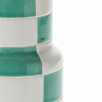 Ваза из фаянса Brighter than the Stars с шахматным принтом бирюзового цвета  варинант исполнения - 2 | Loft Concept в Орле