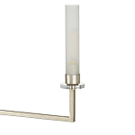 Люстра с 6-ю белыми матовыми плафонами из стекла в форме цилиндра Longitude варинант исполнения - 1 | Loft Concept в Орле