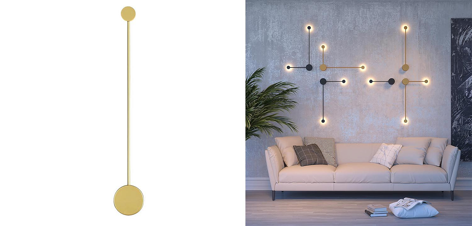 Бра Pin Wall Light Gold 70 Бра Pin Wall Light Gold 70 - Loft-Concept в Орле