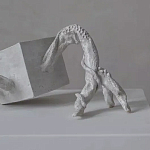 Скульптура «Окаменелый рост», Белый объект варинант исполнения - 2 | Loft Concept в Орле