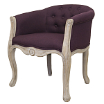 Кресло низкое в стиле прованс Louis French Armchair violet flax варинант исполнения - 2 | Loft Concept в Орле
