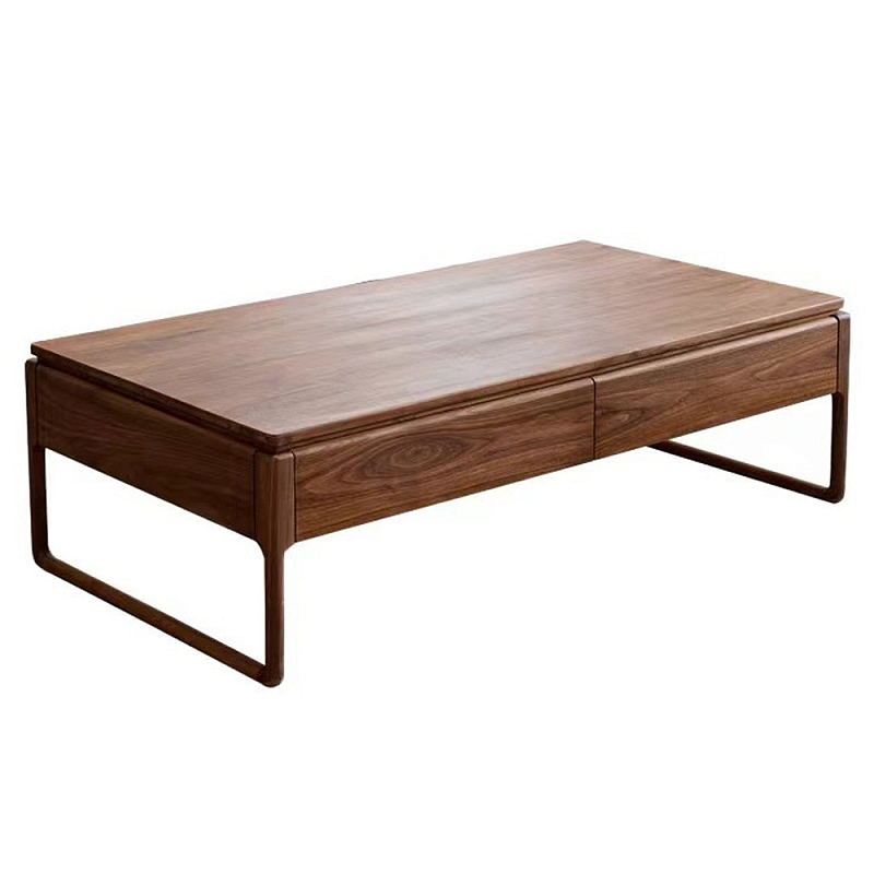 Кофейный стол из массива дерева с 4-мя ящиками Walnut Wood Table Орех Кофейный стол из массива дерева с 4-мя ящиками Walnut Wood Table Орех в Орле | Loft Concept
