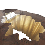 Кофейный стол Burl Exotic tree Coffee Table Black варинант исполнения - 3 | Loft Concept в Орле