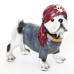 Статуэтка собака в бандане Fashionable Dogs Pirate варинант исполнения - 1 | Loft Concept в Орле