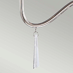 Люстра цвета никель с прозрачными стеклянными подвесками в форме капель Elstead Lighting варинант исполнения - 12 | Loft Concept в Орле