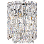 Люстра круглая с хрустальными подвесками на серебряном каркасе Roul Crystal Light варинант исполнения - 12 | Loft Concept в Орле