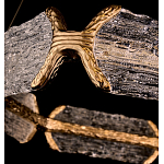 Люстра кольцевая с текстурным природным рисунком IceFlame варинант исполнения - 2 | Loft Concept в Орле