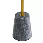 Кофейный столик круглый из мрамора серый Reliable Foundation варинант исполнения - 4 | Loft Concept в Орле