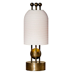 Настольная лампа в виде фонаря с белым фактурным абажуром Echoes of Light варинант исполнения - 1 | Loft Concept в Орле