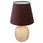 Настольная лампа с тканевым абажуром на овальном основании Lampshade on Oval Base варинант исполнения - 1 | Loft Concept в Орле