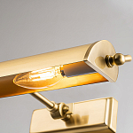 Светильник для картин цвета состаренная латунь с широким плафоном на прямоугольном основании Elstead Lighting варинант исполнения - 8 | Loft Concept в Орле