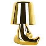 Настольная лампа фигурная золотого цвета с гладким абажуром Высота 16 см Sophia варинант исполнения - 4 | Loft Concept в Орле