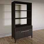 Стеллаж Primo с ящиками Темный орех варинант исполнения - 2 | Loft Concept в Орле