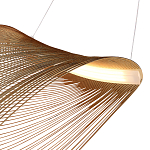 Подвесной светильник фигурный из деревянных прутьев Ecofriendly Light Source варинант исполнения - 4 | Loft Concept в Орле