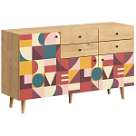 Буфет с принтом на дверцах Elise Cupboard варинант исполнения - 10 | Loft Concept в Орле