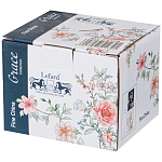 Кружка фарфоровая синяя с цветочным принтом 470 мл Flower Porcelain Collection варинант исполнения - 2 | Loft Concept в Орле