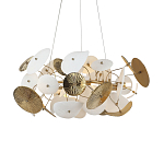 Люстра с белыми и золотистыми цветами Dahlia Flowers Lamp варинант исполнения - 2 | Loft Concept в Орле
