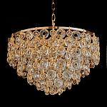 Люстра каскадная с подвесками в форме колец Galaxy of Light варинант исполнения - 3 | Loft Concept в Орле