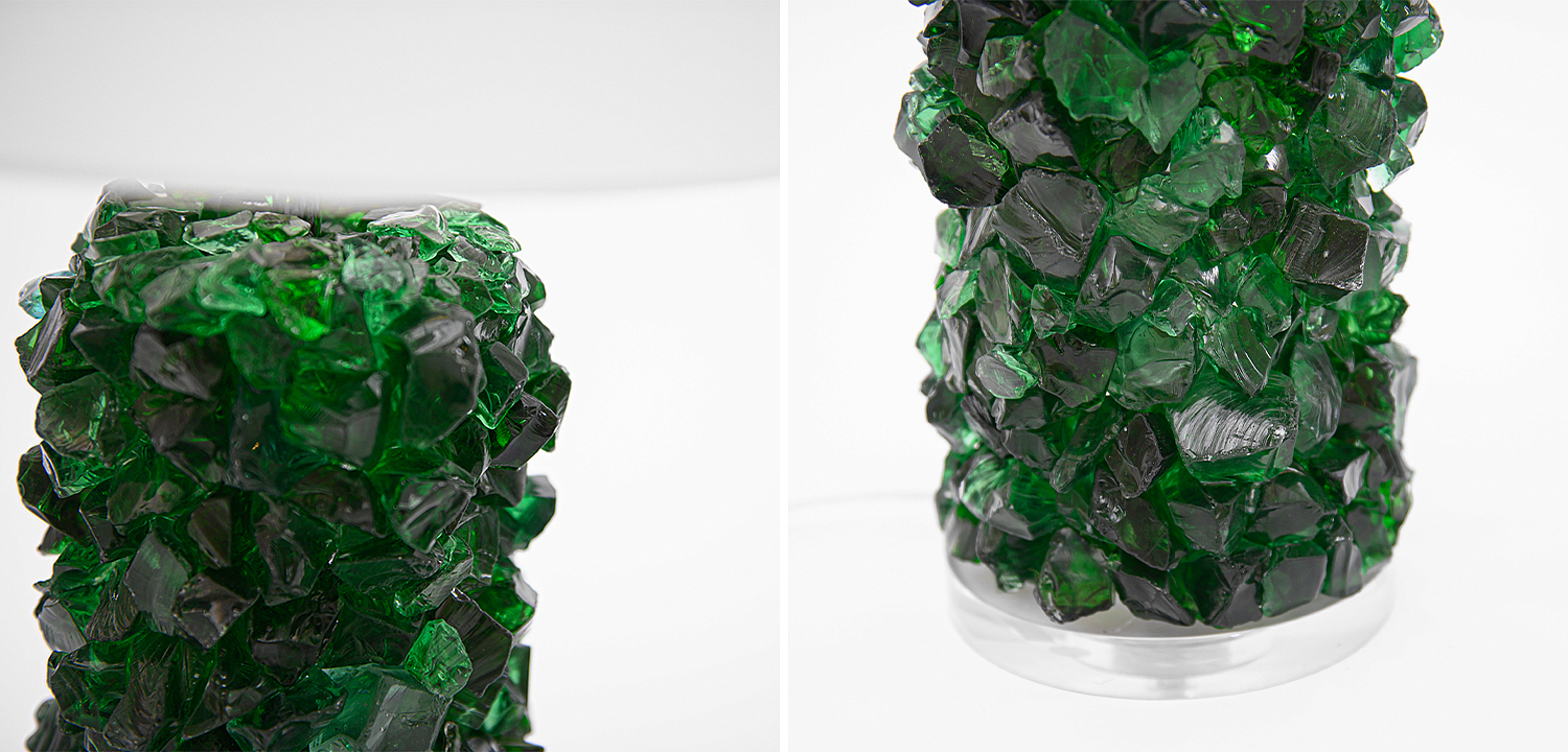 Настольная лампа Enide Green Table Lamp с абажуром Настольная лампа Enide Green Table Lamp с абажуром - Loft-Concept в Орле
