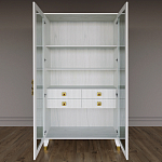 Дизайнерский шкаф витрина Elsa Dreams White с 4-мя ящиками варинант исполнения - 5 | Loft Concept в Орле