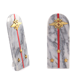 Сувенир Погон МВД из натурального камня мрамор Souvenir Epaulets варинант исполнения - 3 | Loft Concept в Орле