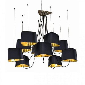Люстра Designheure Lighting Black 10 плафонов