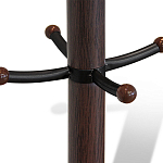 Вешалка коричневая с круглым основанием и черными металлическими крючками Industrial Metal Rust варинант исполнения - 2 | Loft Concept в Орле