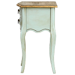Прикроватная тумба из массива березы светло-бирюзовая Montmartre Provence Bedside Table варинант исполнения - 5 | Loft Concept в Орле