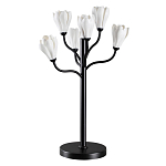 Настольная лампа с ветвями и белыми фарфоровыми цветами Floralis варинант исполнения - 1 | Loft Concept в Орле