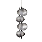 Подвесной светильник с 4-мя рифлеными стеклянными шарами Marcelh Light варинант исполнения - 1 | Loft Concept в Орле