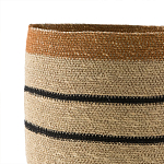 Плетеная корзина в полоску Okiro Wicker Basket варинант исполнения - 3 | Loft Concept в Орле