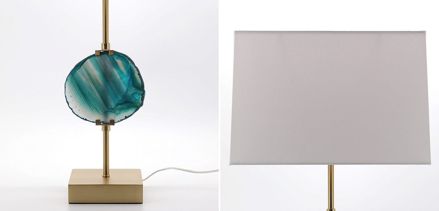Настольная лампа Blue Agate Design Table Lamp Настольная лампа Blue Agate Design Table Lamp - Loft-Concept в Орле