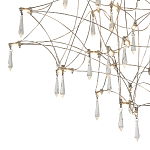 Потолочный светильник с тонким металлическим каркасом цвета хром Quasar варинант исполнения - 3 | Loft Concept в Орле