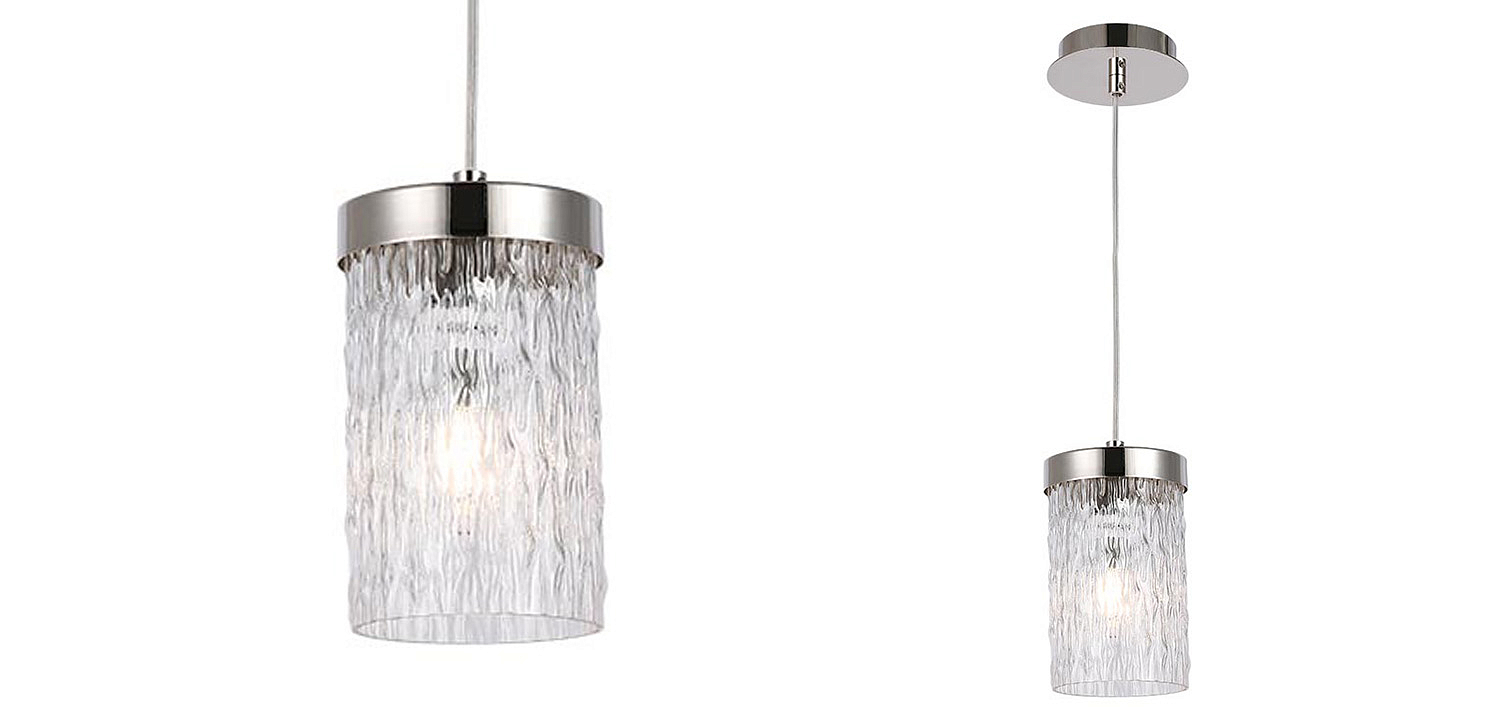 Подвесной светильник Estebe Nickel Glass Hanging Lamp Подвесной светильник Estebe Nickel Glass Hanging Lamp - Loft-Concept в Орле
