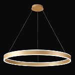 Люстра подвесная светодионая кольцевая золотого цвета Ring Horizontal варинант исполнения - 2 | Loft Concept в Орле