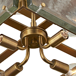 Потолочный светильник квадратный из толстого литого стекла Cast Glass варинант исполнения - 3 | Loft Concept в Орле