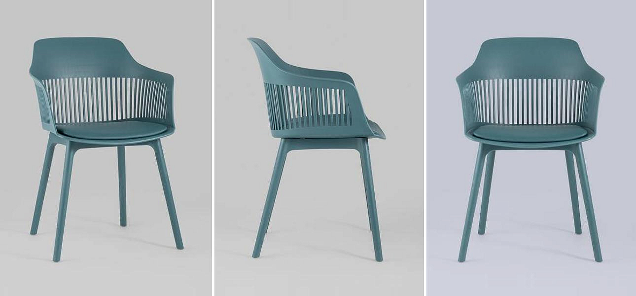 Стул Crocus Chair Бирюзовый цвет Велюровая подушка Стул Crocus Chair Бирюзовый цвет Велюровая подушка - Loft-Concept в Орле