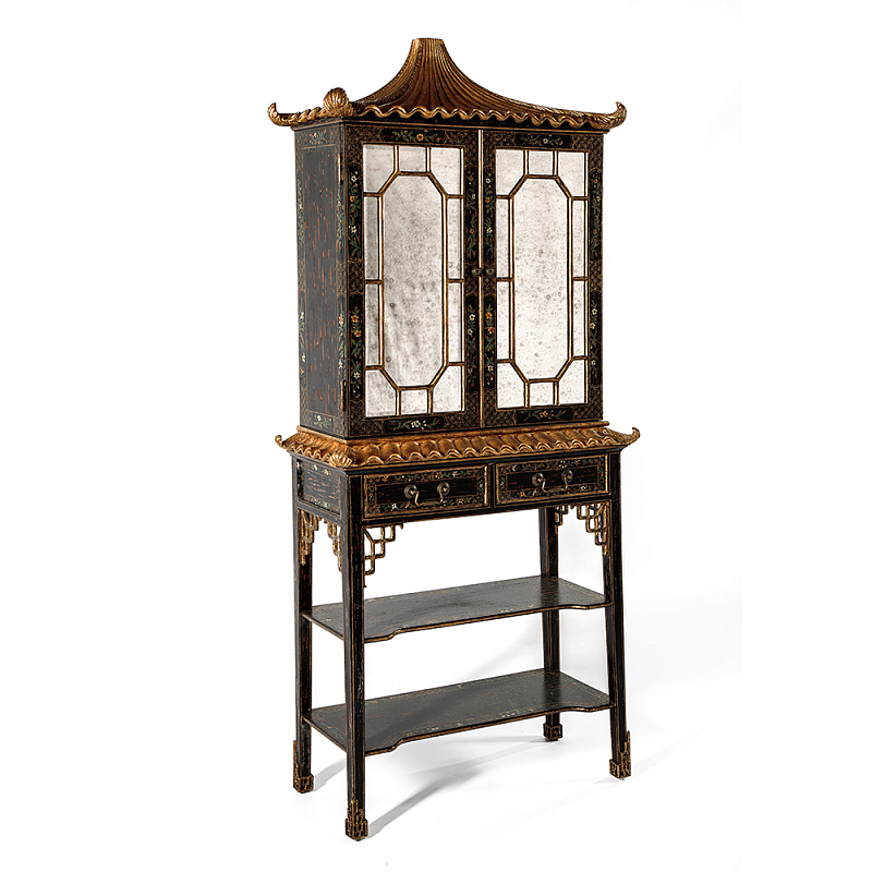 Витрина Palace Showcase Pagoda  Черный Золотой в Орле | Loft Concept 