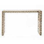 Консоль Дизайнерская Kenya Console ZEBRA Bone Inlay Beige варинант исполнения - 1 | Loft Concept в Орле