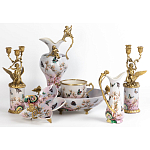 Фарфоровый подсвечник Лебедь с ангелом Asse варинант исполнения - 2 | Loft Concept в Орле