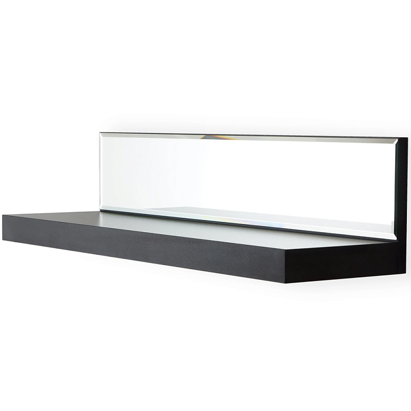 Полка с зеркалом Arden Shelf M Зеркало Черный Белый Полка с зеркалом Arden Shelf M Зеркало Черный Белый в Орле | Loft Concept