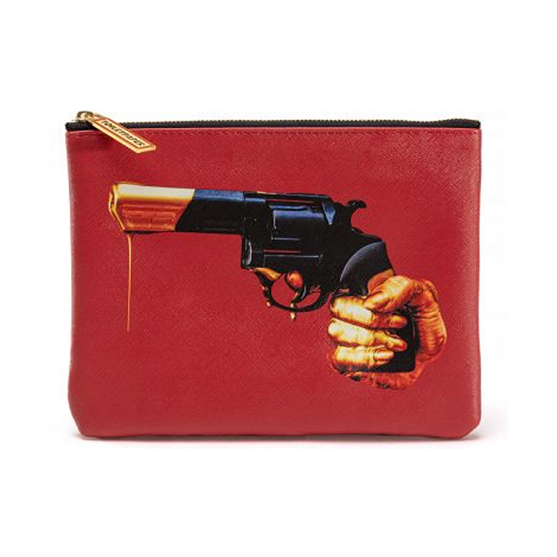 Косметичка Seletti Revolver Черный Красный Бежевый Косметичка Seletti Revolver Черный Красный Бежевый в Орле | Loft Concept