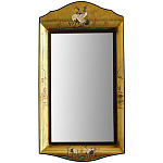 Зеркало в стиле Шинуазри ручная роспись Chinoiserie Golden Birds Mirror варинант исполнения - 1 | Loft Concept в Орле