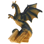 Декоративная статуэтка Дракон Green Gold Dragon Treasure Keeper Statuette варинант исполнения - 3 | Loft Concept в Орле