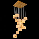 Люстра подвесная с квадратными плафонами из натурального камня Glowing Spheres варинант исполнения - 2 | Loft Concept в Орле