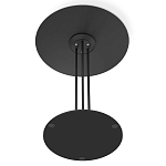 Стол журнальный с круглой бело-голубой столешницей из стекла White and Blue Marble варинант исполнения - 5 | Loft Concept в Орле