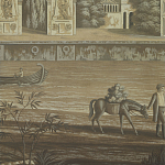 Обои ручная роспись Monuments of Paris Eau Forte on antique scenic Xuan paper варинант исполнения - 3 | Loft Concept в Орле