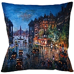 Подушка декоративная Ночной город Impressionism in Art варинант исполнения - 1 | Loft Concept в Орле