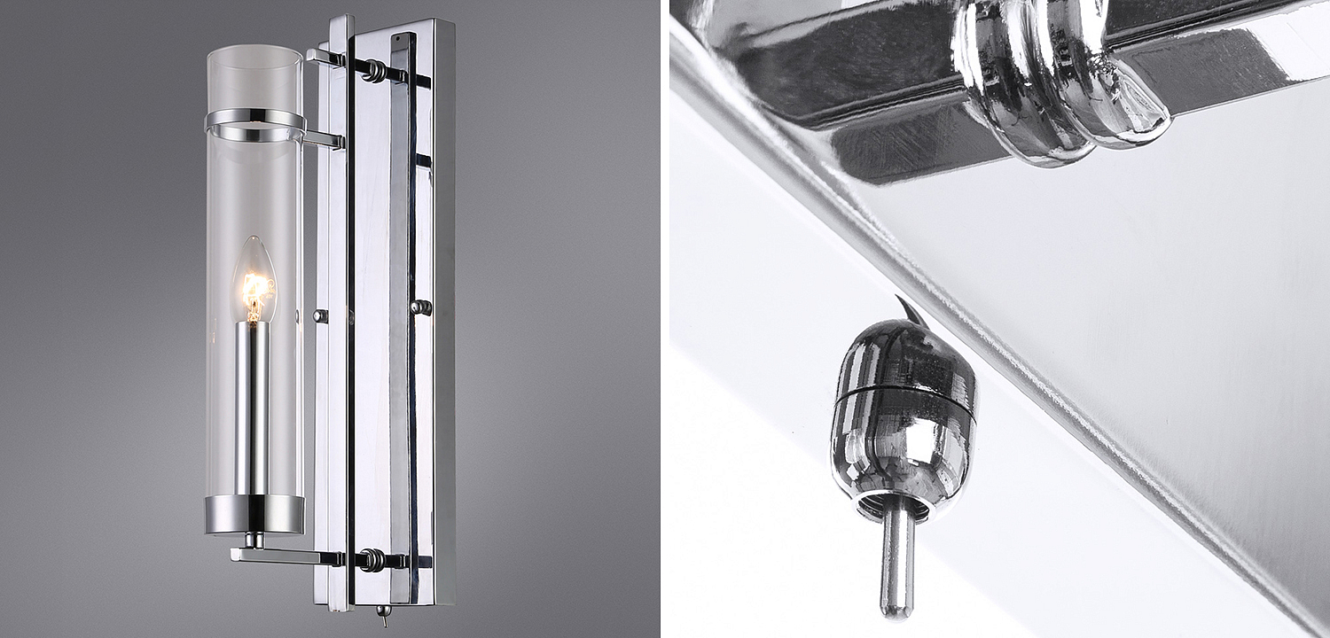 Бра Trondheim Chrome Wall Lamp Бра Trondheim Chrome Wall Lamp - Loft-Concept в Орле