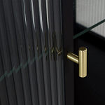 Сервант двухдверный с рифленым стеклом The Keeper варинант исполнения - 4 | Loft Concept в Орле